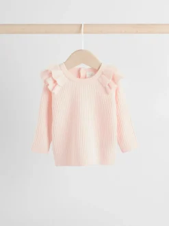 Sets En Combisets|Truien En Breisels|Next Lichtroze - Gebreide babytrui en leggings set 2 -delig (0mnd -3jr)