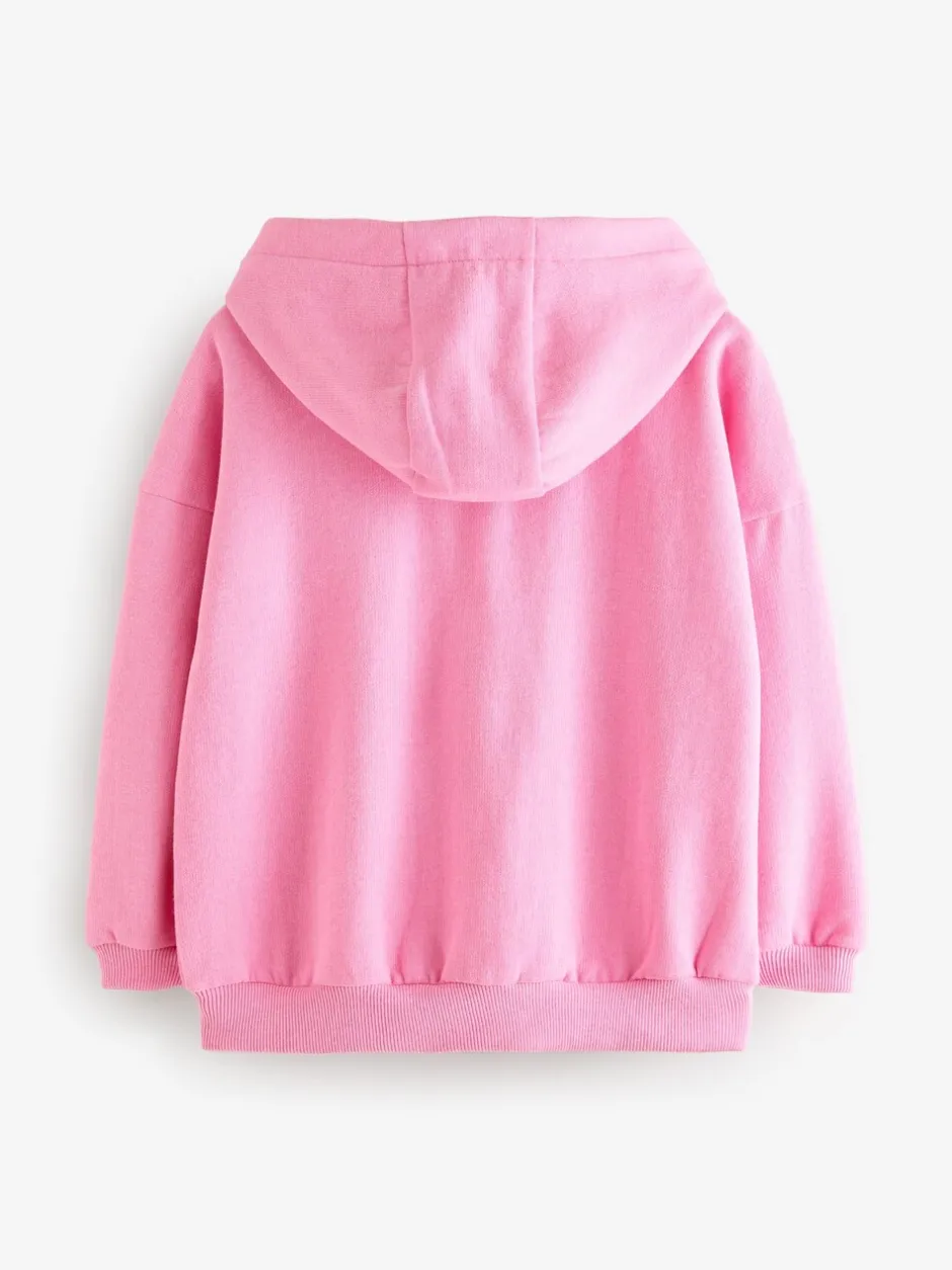 Sweaters En Hoody´S|Next Lichtroze - Hoodie met doorlopende rits (3-16 jr)