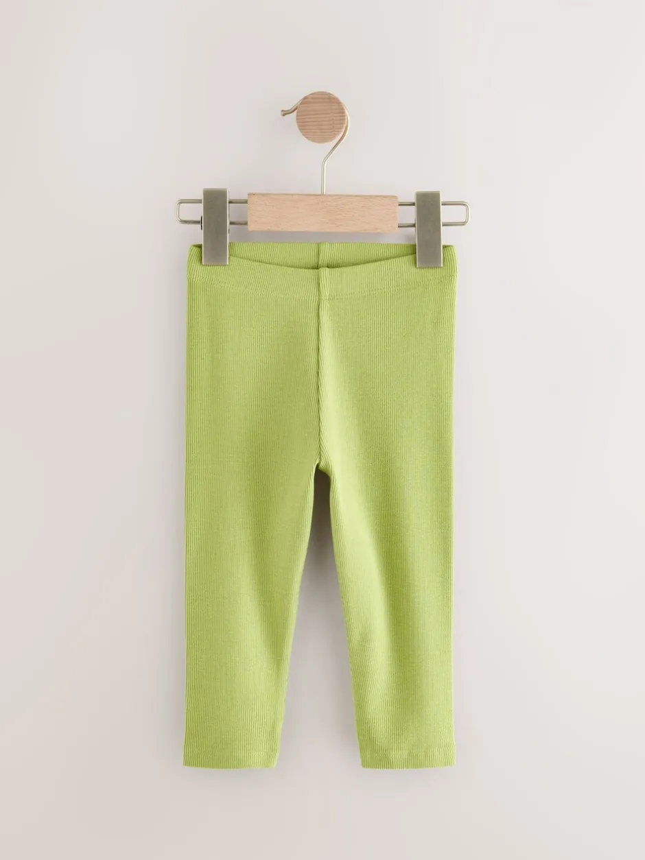 Broeken En Leggings|Next Lichtroze - Verpakking van 5 geribbelde Leggings (3mnd -7jr)