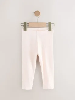 Broeken En Leggings|Next Lichtroze - Verpakking van 5 geribbelde Leggings (3mnd -7jr)