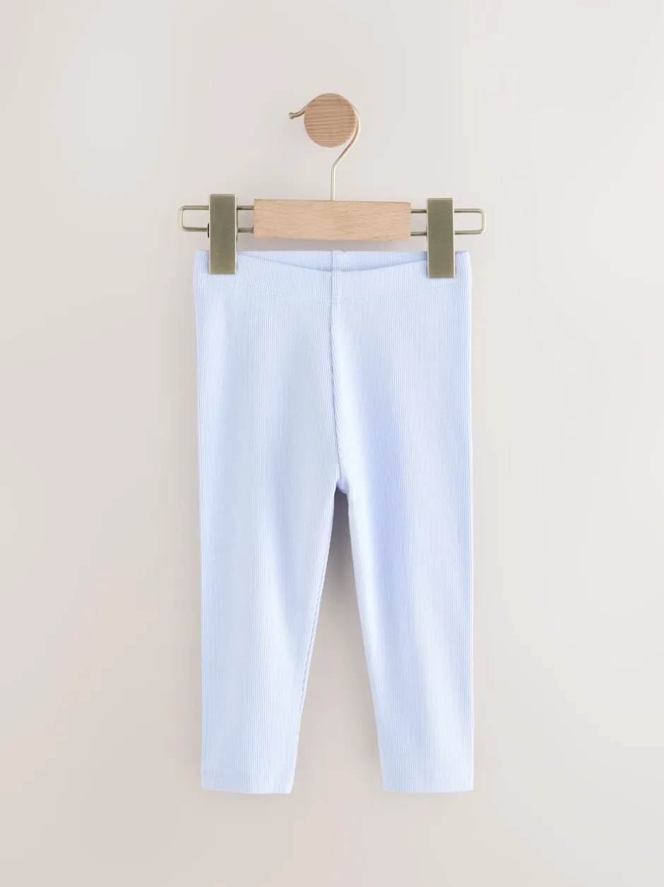 Broeken En Leggings|Next Lichtroze - Verpakking van 5 geribbelde Leggings (3mnd -7jr)