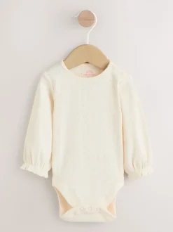 Rompertjes En Tuinbroeken|Tuinbroeken*Next - Baby Print Bodysuit met Lange mouwen en Corduroy bretelbroeken Set 2 Pieces (0mnd -2jr) Lichtroze met fijne print