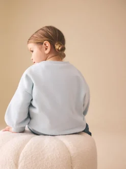 Sweaters En Hoody´S*Next Light Blue Happy Moments - Sweatshirt met ronde hals (3 mnd-7 jr)