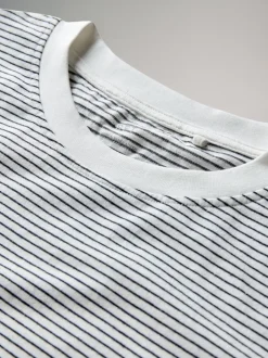 Tops En T-Shirts*The Set Light Green/Pink/White/Stripe - 4 Pack 100% Cotton Relaxed Long Sleeve T-Shirts