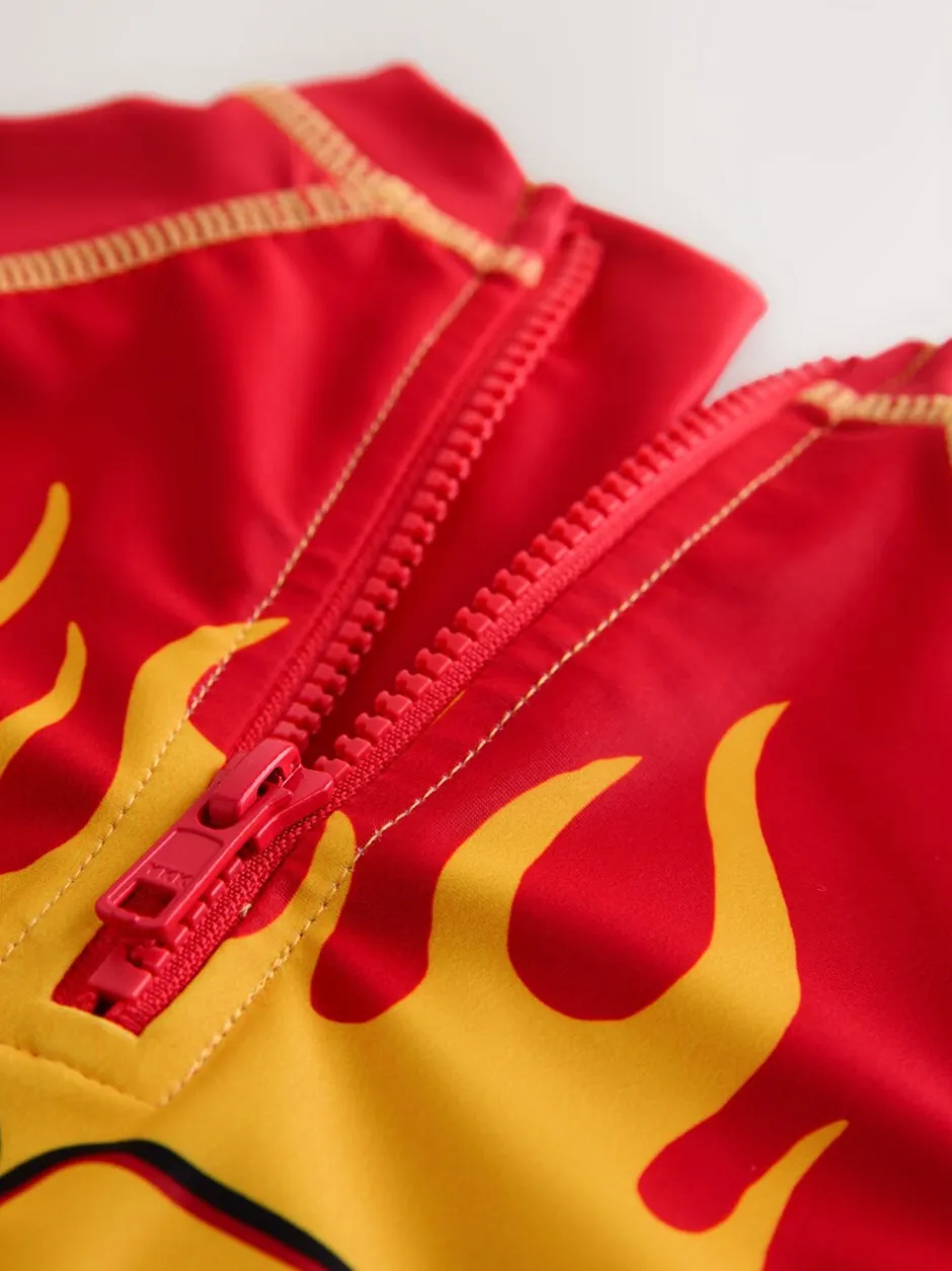 Badkleding|Badkleding|Next - Set van surfhemdje en zwembroek (3mnd -7jr) Lightening McQueen