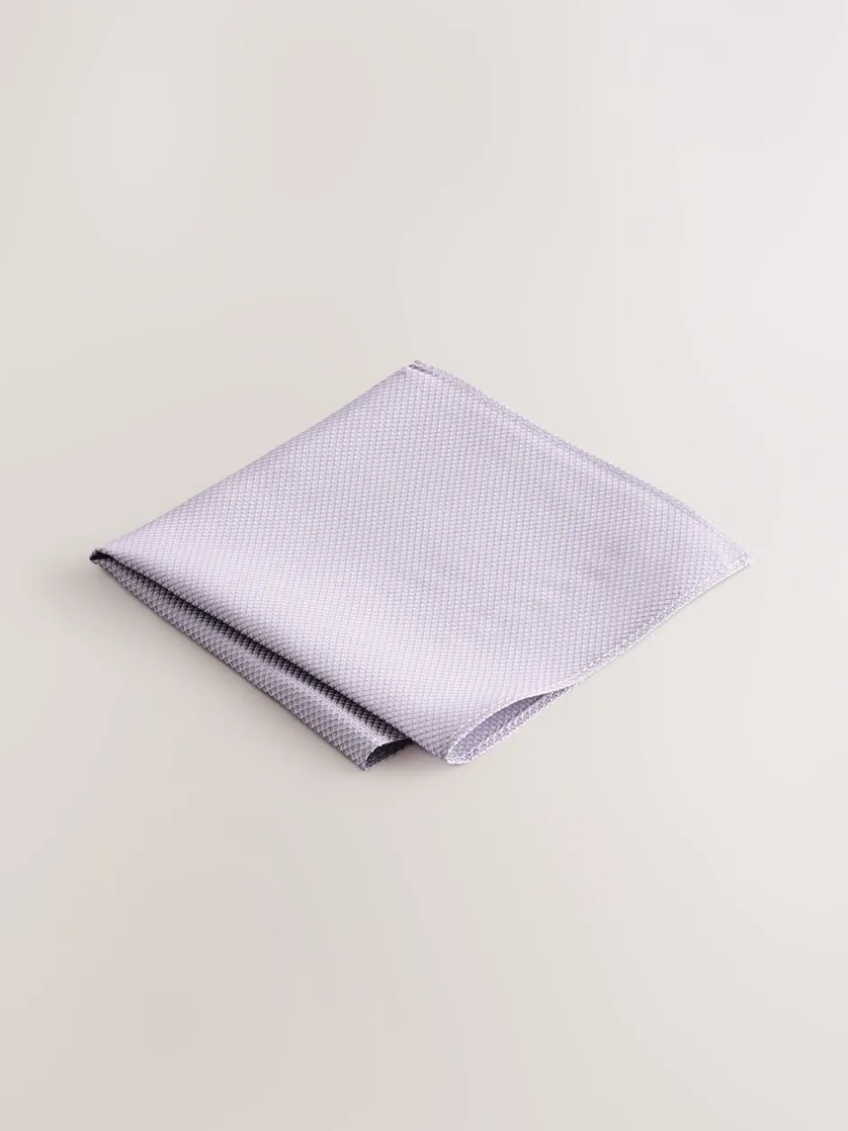 Stropdassen En Pochets*Next Lila - Set met textuurrijke stropdas en pochet