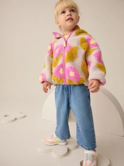 Truien En Breisels|Jassen, Jacks En Kinderwagenpakjes|Next - Fleece met ritssluiting (3mnd-7jr) Lila bloemenprint