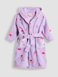 Kamerjassen|Jojo Maman Bébé Lila met elvenprint - - Badjas