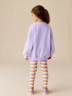 Sweaters En Hoody´S|Sets En Outfits*Little Bird by Jools Oliver - 2 Piece Jumper and Leggings Set Lila met vlinders
