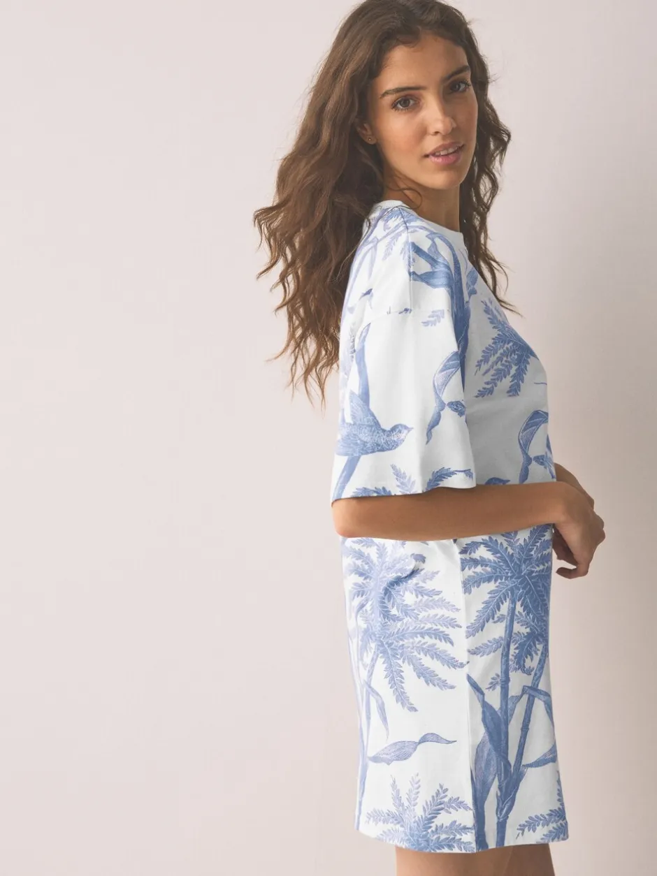 Alle Nacht- En Loungekleding|Next - Nachtpon Lilac Purple Palm