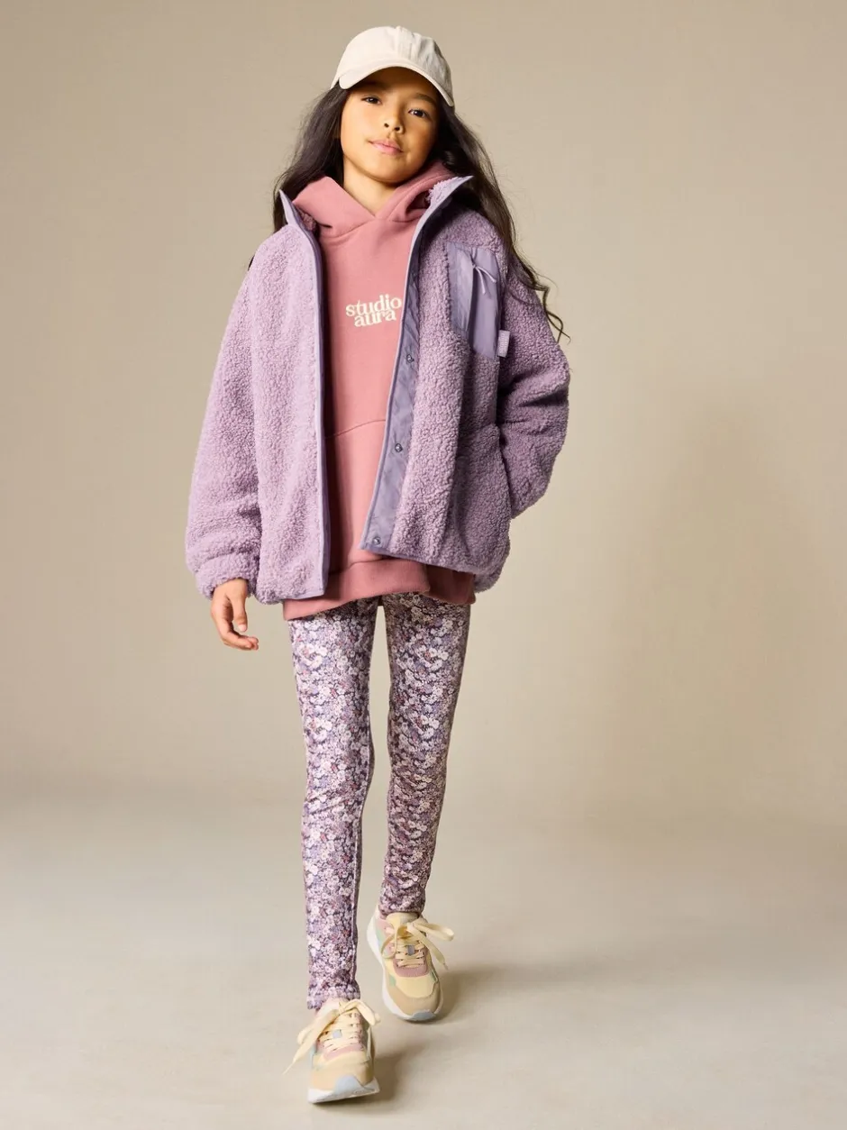 Sweaters En Hoody´S|Jassen En Jacks|Next - Button Up Fleece Jacket (3-16yrs) Lila-paars
