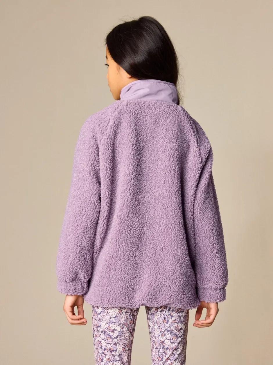 Sweaters En Hoody´S|Jassen En Jacks|Next - Button Up Fleece Jacket (3-16yrs) Lila-paars