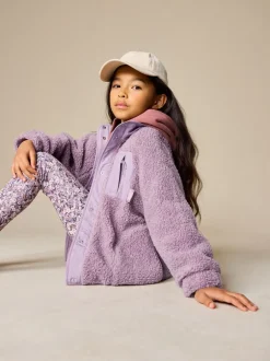 Sweaters En Hoody´S|Jassen En Jacks|Next - Button Up Fleece Jacket (3-16yrs) Lila-paars