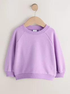 Truien En Breisels|Sets En Outfits|Next Lila-paars - Sweatshirt met ronde hals (3 mnd-7 jr)