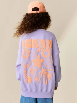 Sweaters En Hoody´S|Next - Sweatshirt (3 - 16 jr) Lilapaars bloem