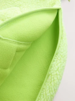 Hoody's En Sweatshirts*Next - Active jack met capuchon van borg Limoengroen