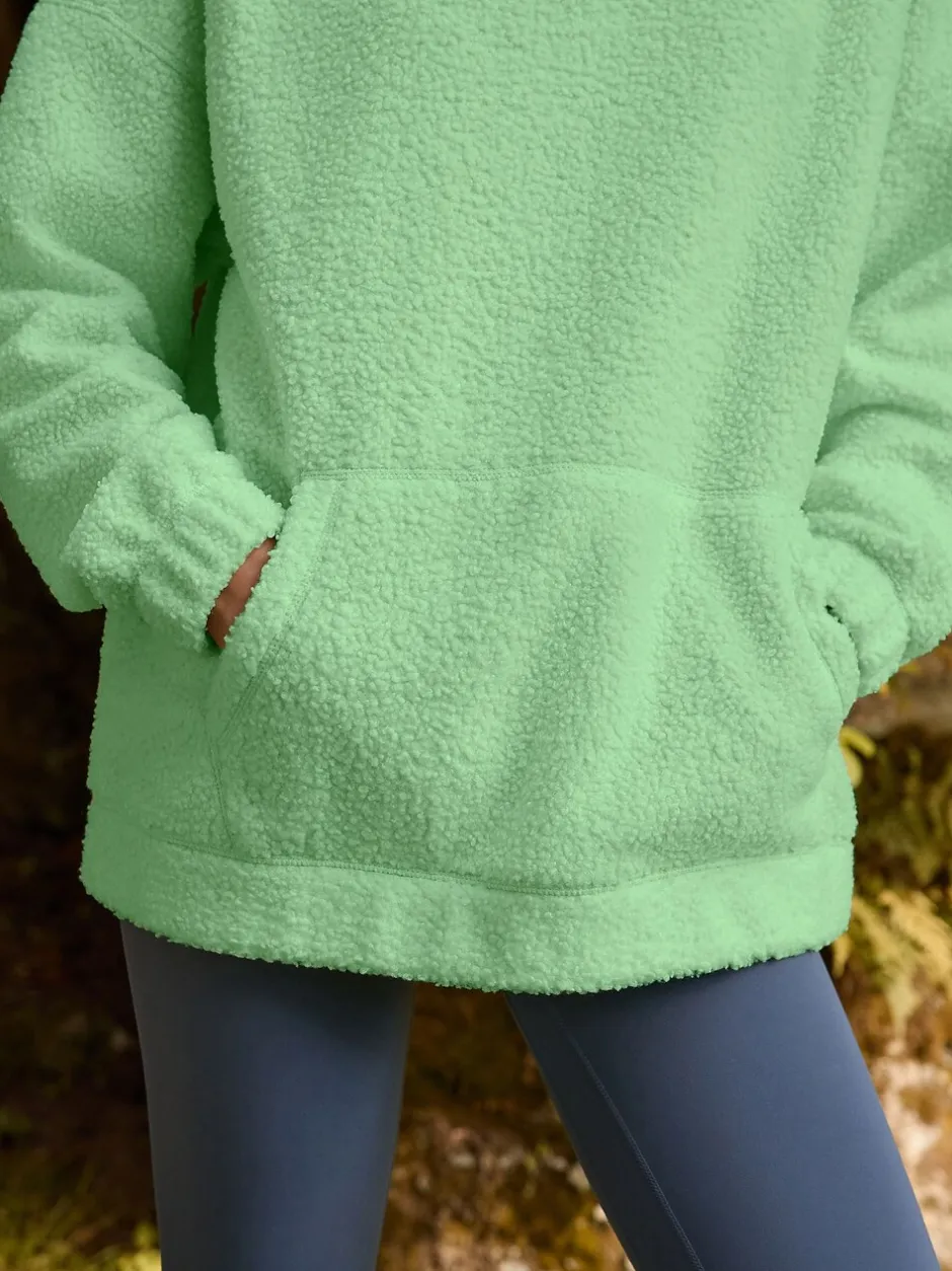 Hoody's En Sweatshirts|Next - Soft Teddy Borg Longsleeve Hoodie Limoengroen