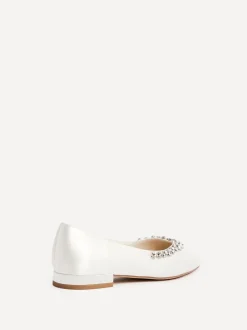 Lage Schoenen*Linzi Bruidskleding eindeloze platte ballerina's met spitse neus en bies