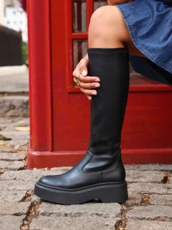 Boots*Linzi Bruna Platform High Leg Stretch Boots