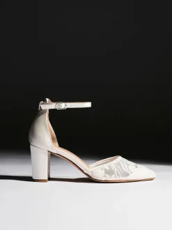 Schoenen Met Hakken*Linzi Essence Bloemen kant hakken