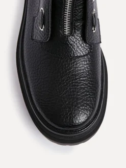 Boots*Linzi Launch Military Boots With Front Zip Detail