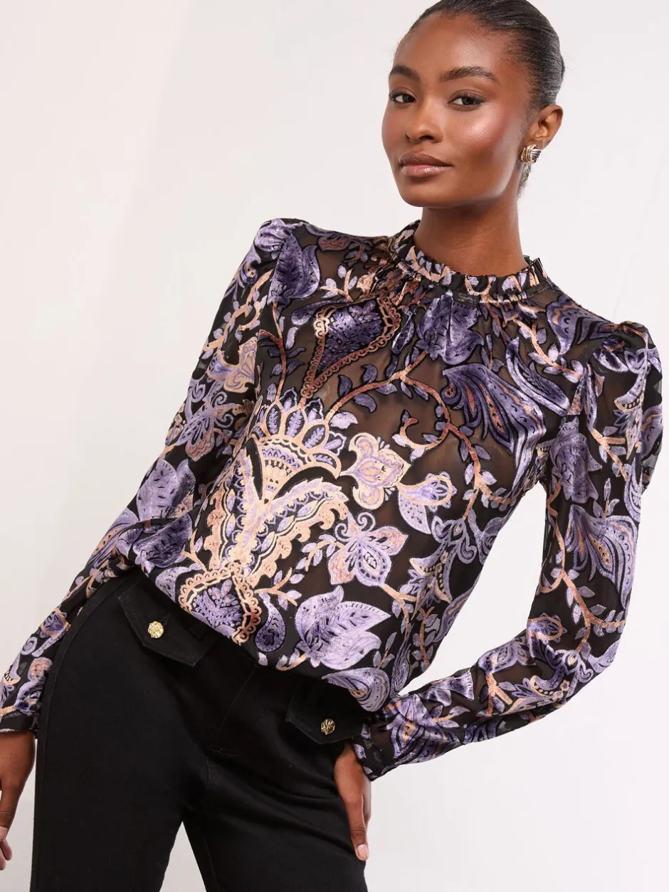 Gelegenheidskleding|Tops En T-Shirts|Lipsy - Hoogsluitende blouse