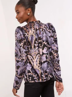 Gelegenheidskleding|Tops En T-Shirts|Lipsy - Hoogsluitende blouse
