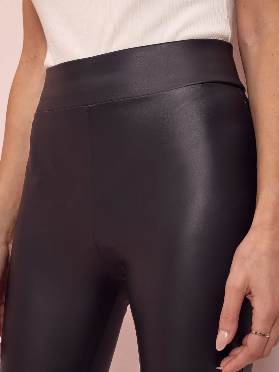 Leggings En Joggingbroeken|Lipsy - Legging met hoge taille en leerlook