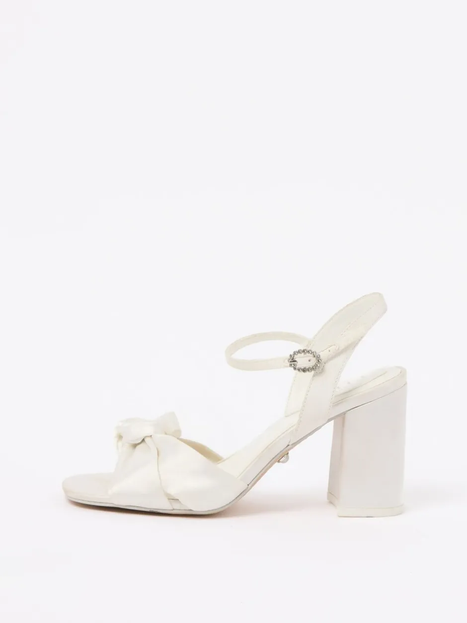 Ruimvallend En Extraruimvallend|Schoenen Met Hakken*Lipsy bruidssandalen met knoop en halfhoge blokhak