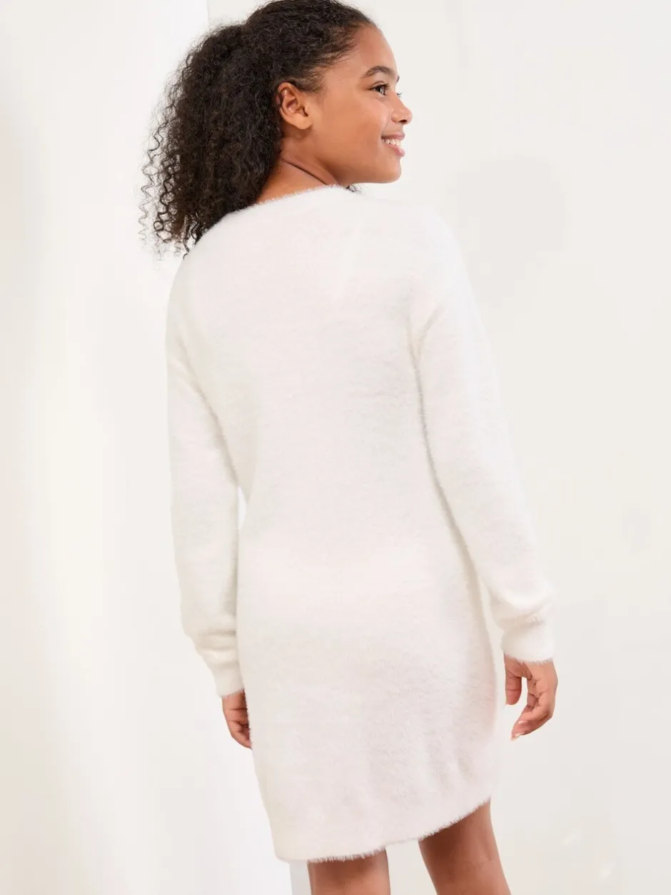 Gebreide Kleding|Jurken*Lipsy gebreide jurk met strik (5-16jr)