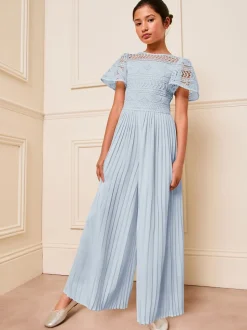 Jumpsuits En Playsuits|Lipsy geplooide gelegenheids-jumpsuit met fladdermouwen (5-16jr)