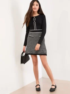 Gebreide Kleding*Lipsy 2-In-1 Bouclé gebreide jurk (5-16jaar)