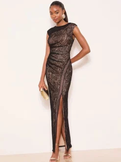 Gelegenheidskleding|Lipsy Lace Inset Maxi Dress