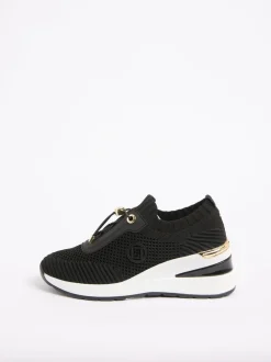 Sneakers|Lipsy Mid Wedge Knit Runner Sports Trainers
