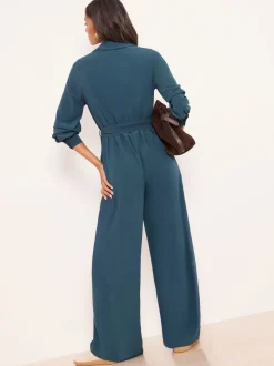 Jumpsuits En Playsuits|Lipsy Utility Belted Military Buttoned V-Neck Jumpsuit
