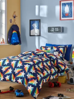 Kinderbeddengoed|Little Bird by Jools Oliver 100% katoenen dekbedovertrek en kussensloopset Vallende sterren