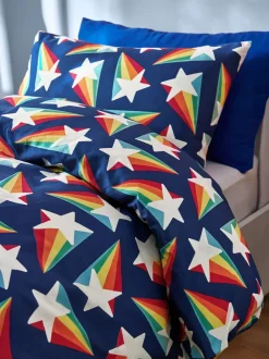Kinderbeddengoed|Little Bird by Jools Oliver 100% katoenen dekbedovertrek en kussensloopset Vallende sterren