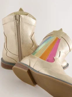 Boots|Boots*Little Bird by Jools Oliver Metallic westernBoots