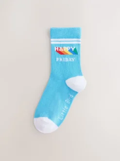 Sokken En Panty's|Sokken*Little Bird by Jools Oliver Bright Rainbow Days Of The Week Socks 7 Pack