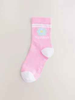 Sokken En Panty's|Sokken En Panty's|Little Bird by Jools Oliver Pastel Rainbow Days Of The Week Socks 7 Pack