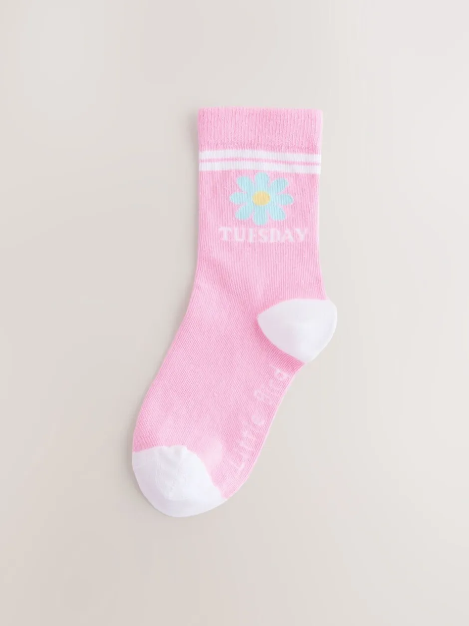 Sokken En Panty's|Sokken En Panty's|Little Bird by Jools Oliver Pastel Rainbow Days Of The Week Socks 7 Pack