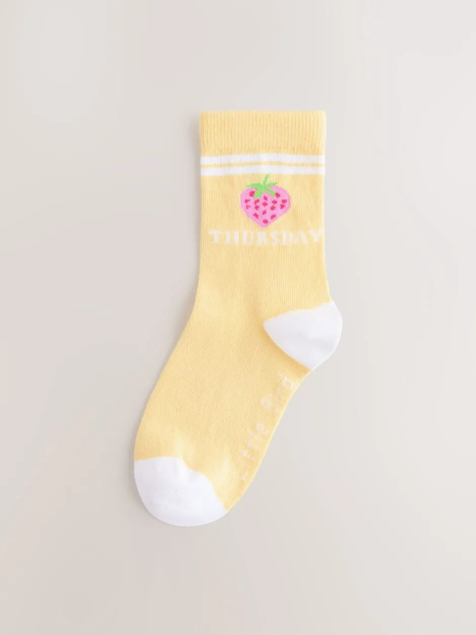Sokken En Panty's|Sokken En Panty's|Little Bird by Jools Oliver Pastel Rainbow Days Of The Week Socks 7 Pack