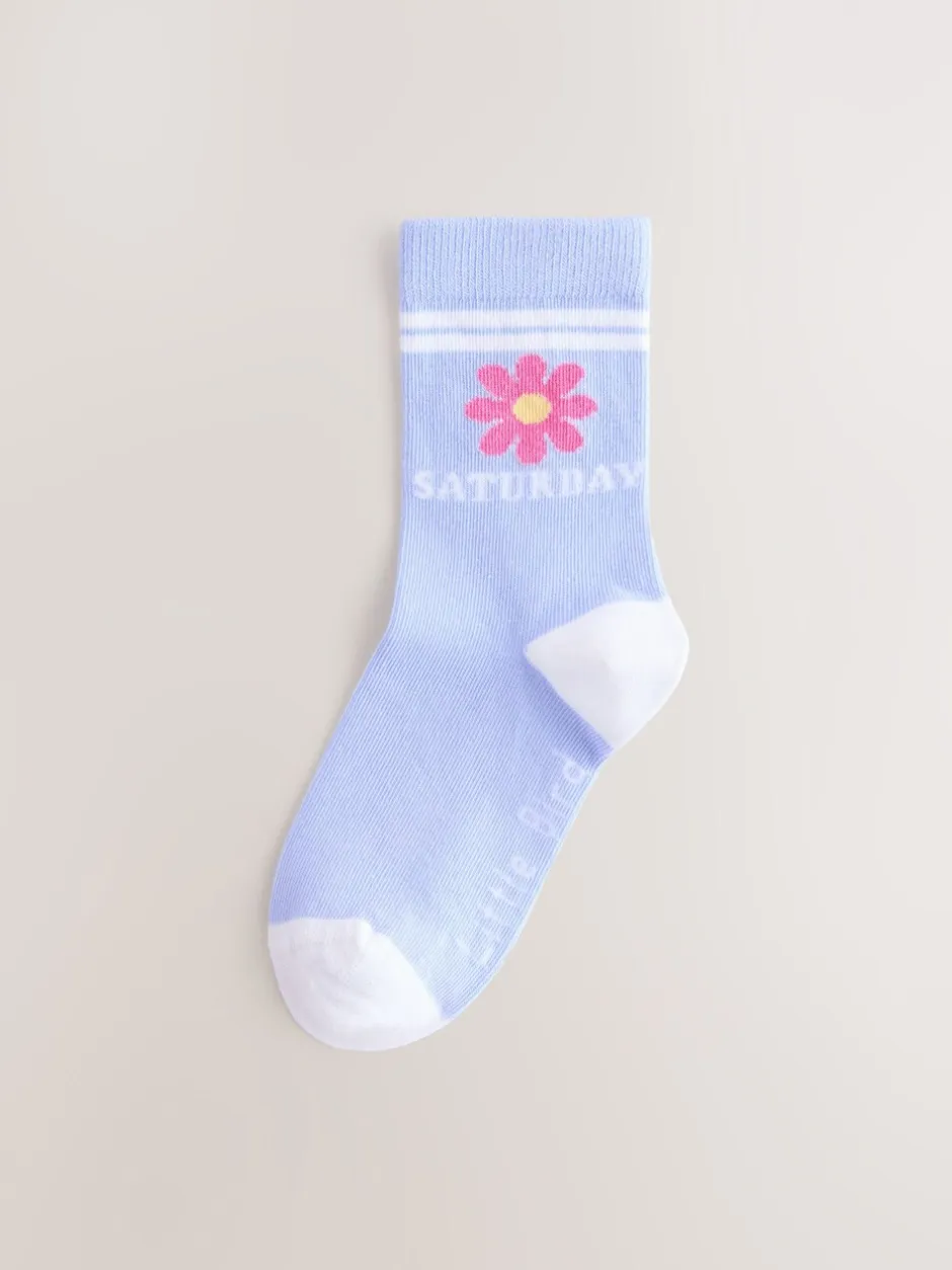 Sokken En Panty's|Sokken En Panty's|Little Bird by Jools Oliver Pastel Rainbow Days Of The Week Socks 7 Pack