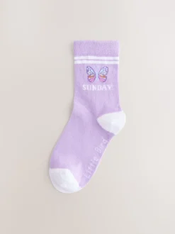Sokken En Panty's|Sokken En Panty's|Little Bird by Jools Oliver Pastel Rainbow Days Of The Week Socks 7 Pack