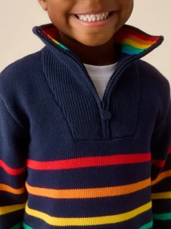 Truien En Breisels|Truien En Breisels*Little Bird by Jools Oliver Knitted Long Sleeve 1/4 Zip Jumper