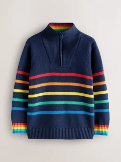 Truien En Breisels|Truien En Breisels*Little Bird by Jools Oliver Knitted Long Sleeve 1/4 Zip Jumper
