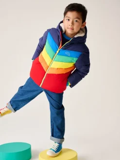 Jassen, Jacks En Kinderwagenpakjes|Jassen En Jacks*Little Bird by Jools Oliver Heldere Chevron Regenbestendige Gevoerde jas