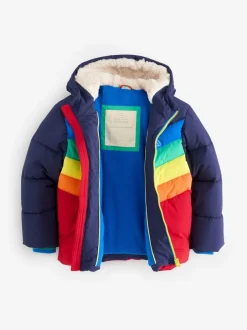 Jassen, Jacks En Kinderwagenpakjes|Jassen En Jacks*Little Bird by Jools Oliver Heldere Chevron Regenbestendige Gevoerde jas