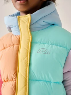 Jassen, Jacks En Kinderwagenpakjes|Jassen En Jacks*Little Bird by Jools Oliver regenbestendige gewatteerde jas met kleurvlakken