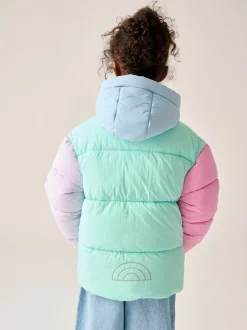 Jassen, Jacks En Kinderwagenpakjes|Jassen En Jacks*Little Bird by Jools Oliver regenbestendige gewatteerde jas met kleurvlakken
